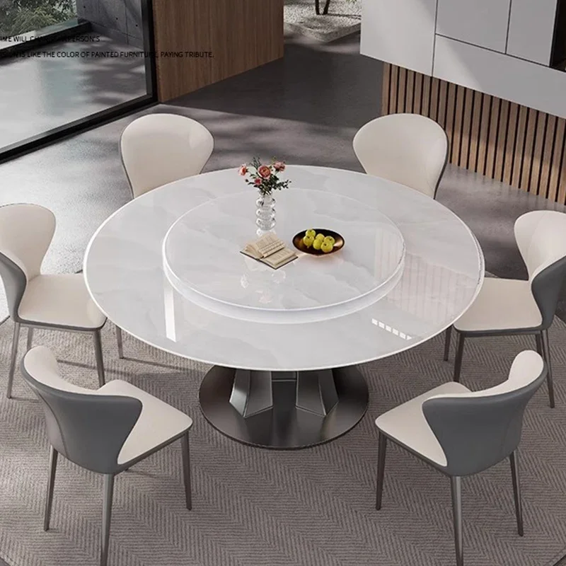 Side Round Dining Table Coffee Nordic Modern Luxury Desk Computer Living Room Dining Table High Mesas De Jantar Office Furniture