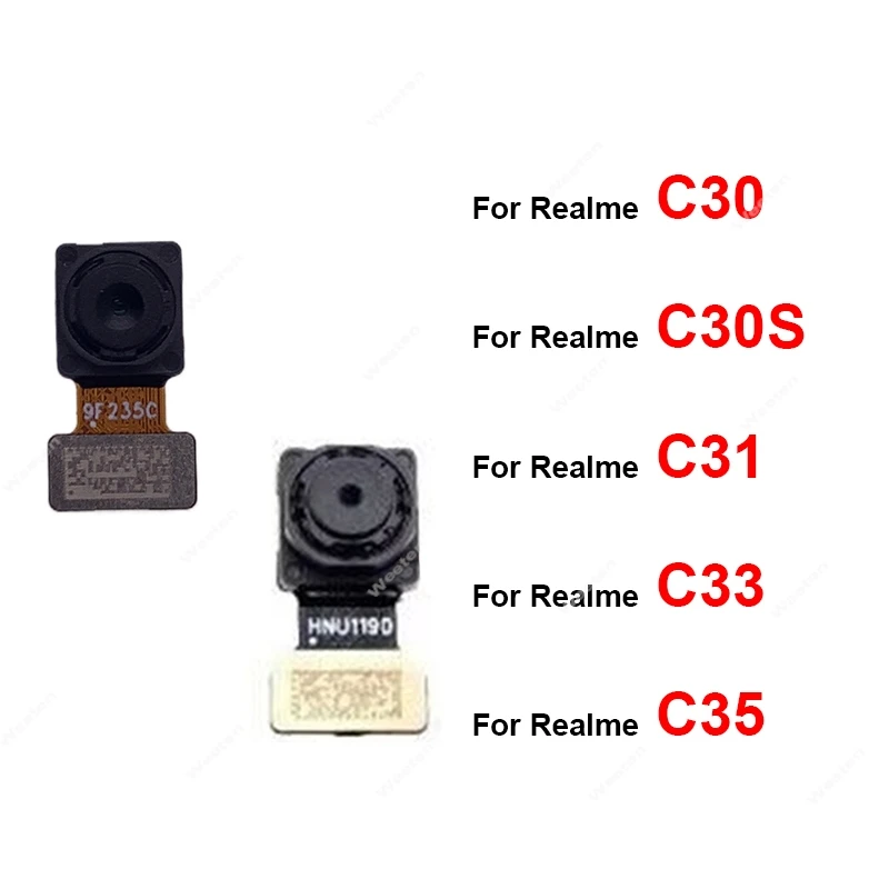 

Front Back Rear Camera For Realme C30 C30S C31 C33 C35 Main Camera Small Selfie Camera Flex Cable Module Repair Parts