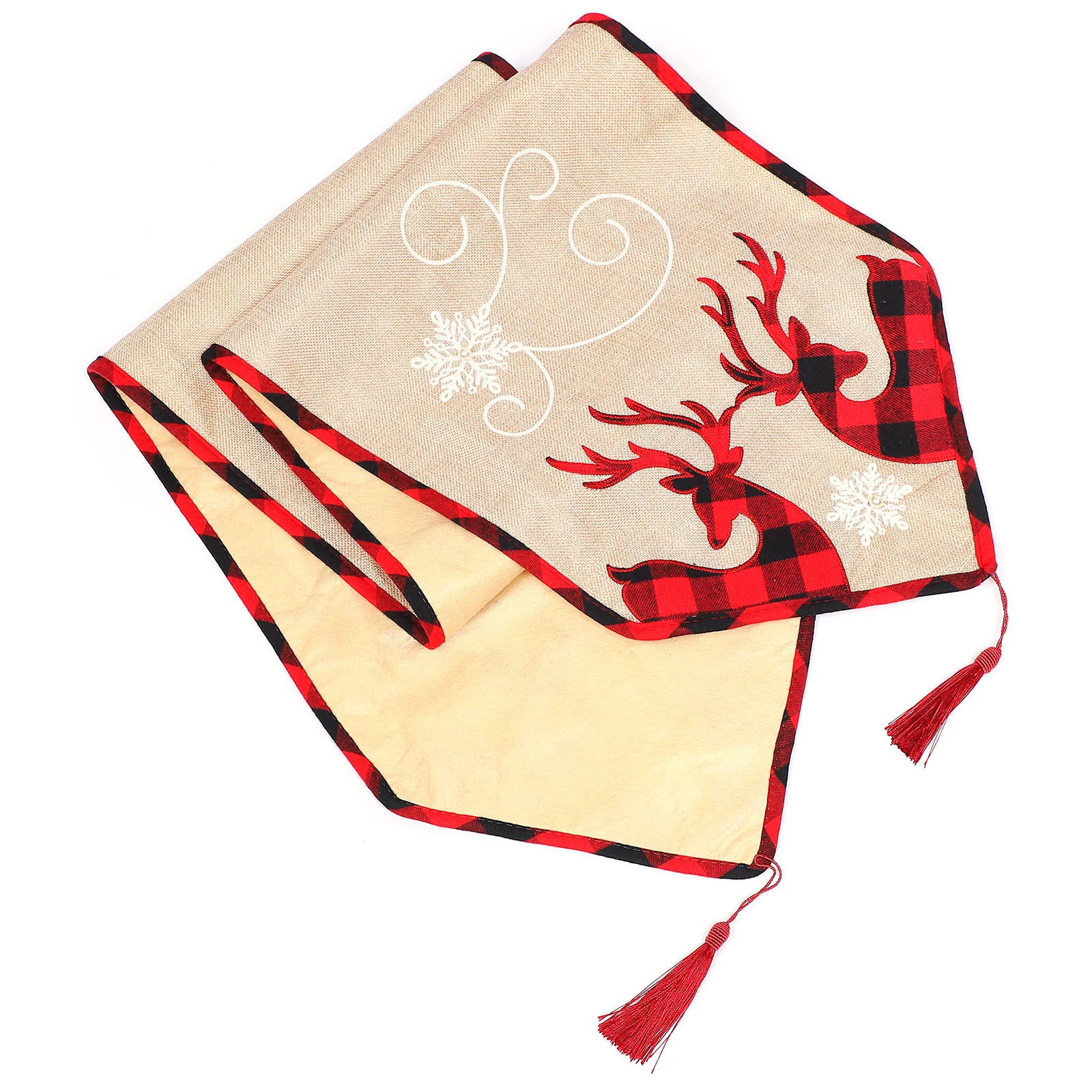 

Christmas Table Cover Exquisite Design High-Quality Fabric Easy Clean Perfect for Home Banquet Holiday Decoration