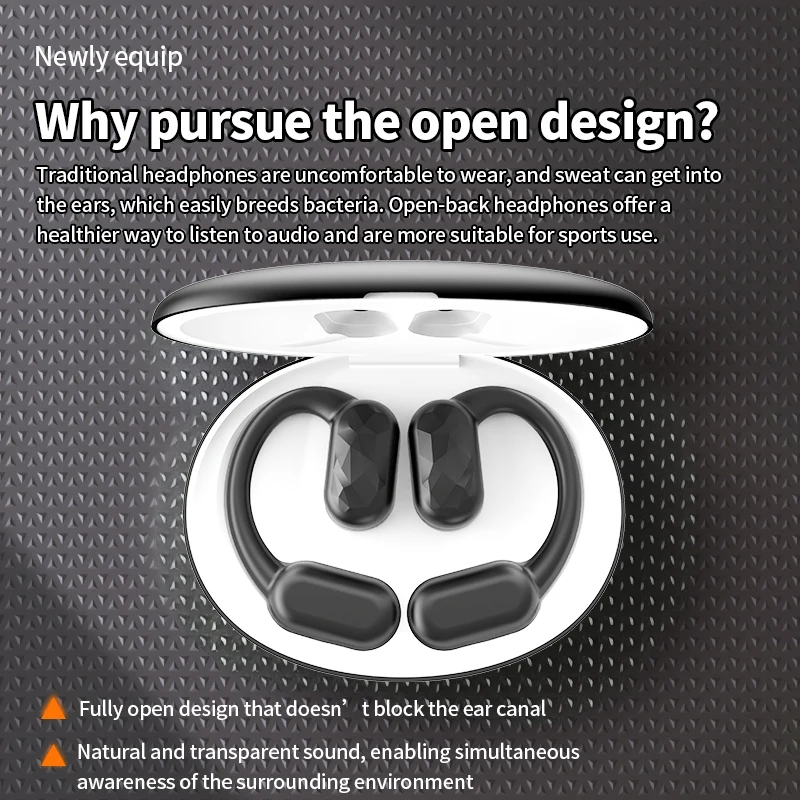 BR9 AI مترجم سماعات أذن في الوقت الحقيقي 144 لغة بلوتوث 5.4 TWS سماعات لاسلكية مفتوحة الأذن OWS سماعة HiFi سماعة الصوت
