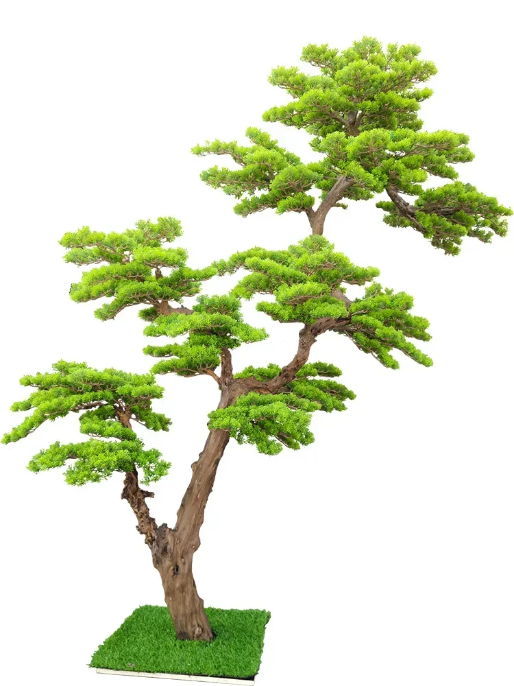 

Simulation Arborvitae Welcome Pine Large Floor Fake Green Plant Fake Trees Show Window Decoration New Chinese Style