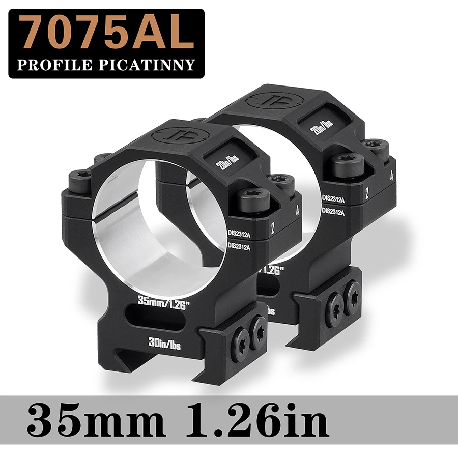 

DISCOVERYOPT 7075 Series Aluminum Scope Rings - Medium Profile 34mm Scope Mount for Picatinny Rail