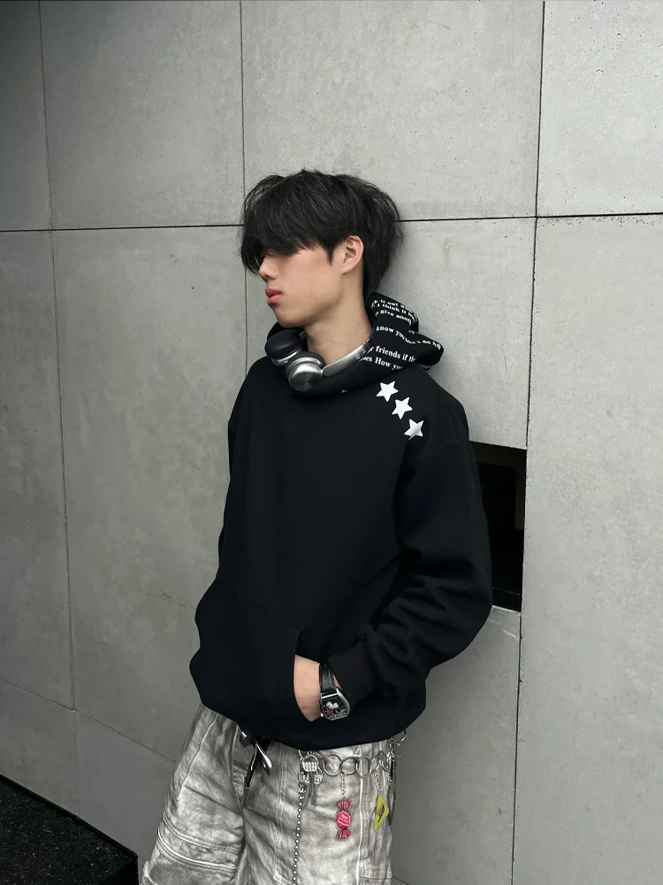 American High Street Fashion Trend Hooded Sweatshirt Autumn Winter New Loose Casual Youth Popular Hoodie Unisex