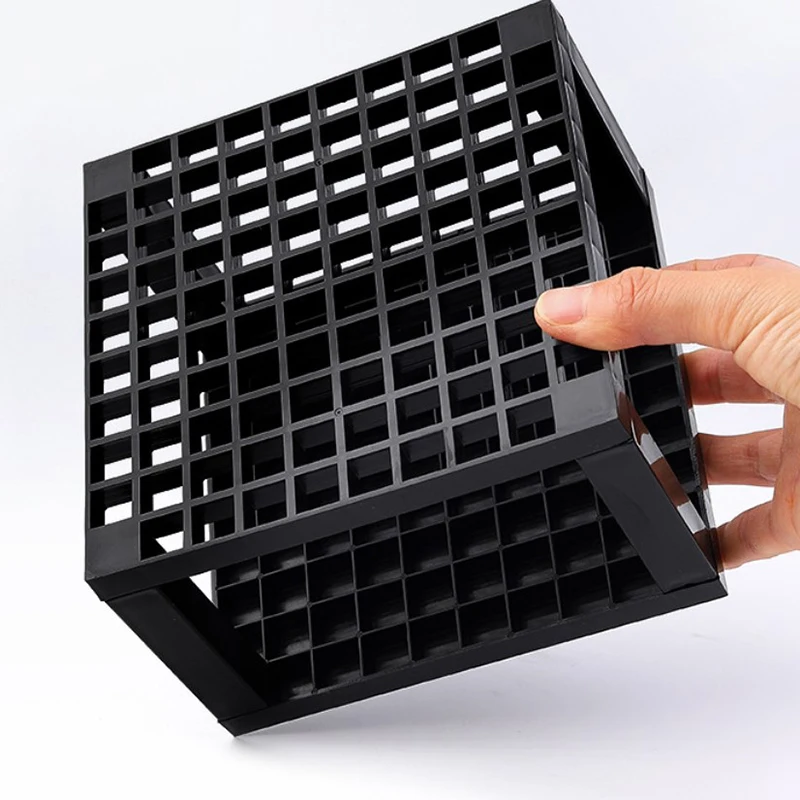 Square Plastic Pen Holder Detachable 96 Hole Pencil Holder Makeup Brushe Holder Painting Supplies