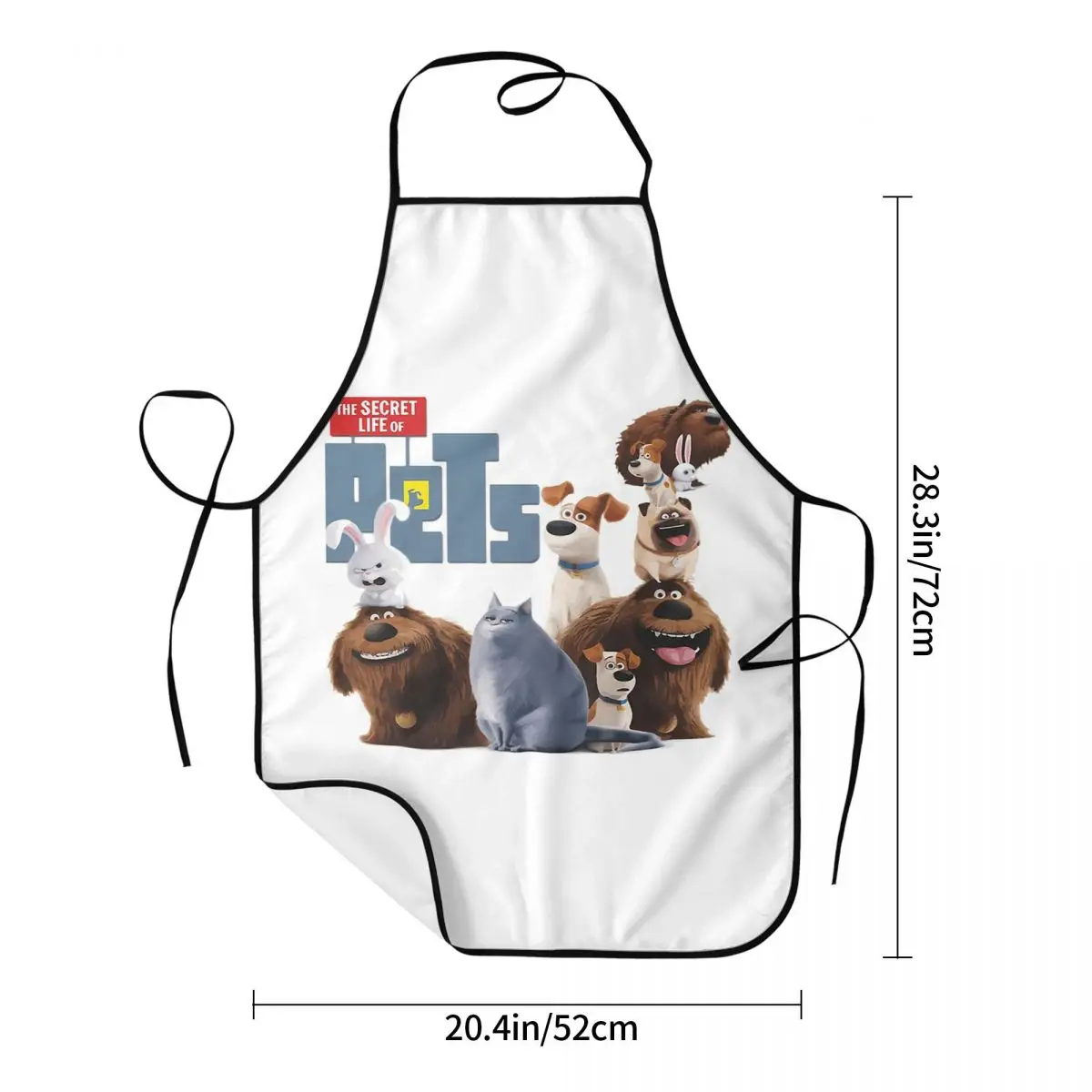Animated Film The Secret Life Of Pets Aprons Chef Cooking Tablier Bib Kitchen Cleaning Pinafore for Women Men Gardening