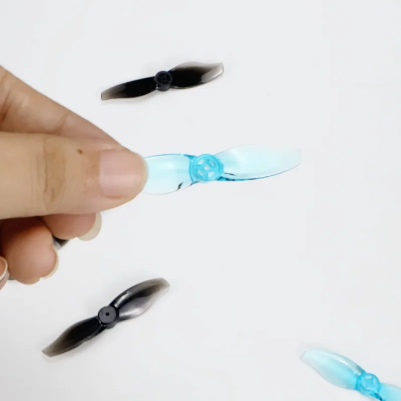 16 pares/32 Uds GEMFAN 2 cuchillas PC 2015 hélice de diámetro 2 pulgadas paletas positivas y negativas para RC Dron de carreras con visión en primera persona 1103 piezas de Motor