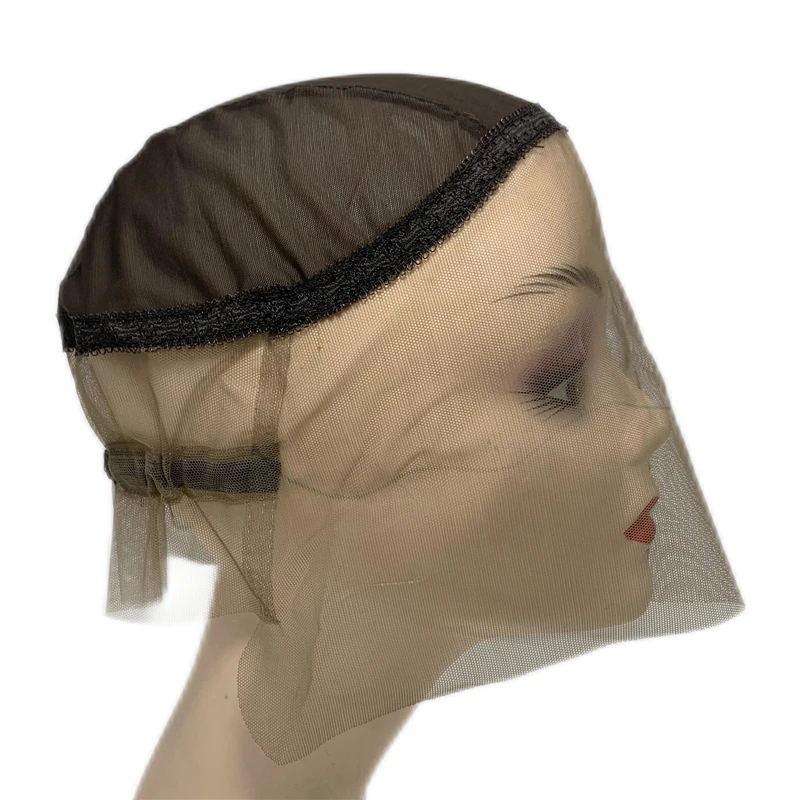 

360 Lace Cap Full Lace Wig Customizable Handmade Wig Making Kit with Adjustable Straps Glueless Weaving Cap for Hair Extensions