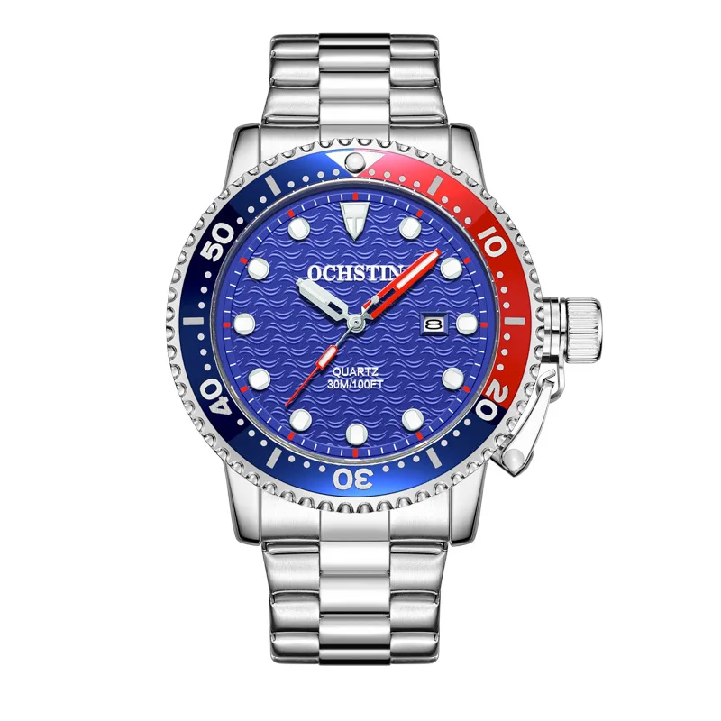 Swiss brand Navigator series best-selling steel band quartz men\'s watches, luminous waterproof fashion watches for men