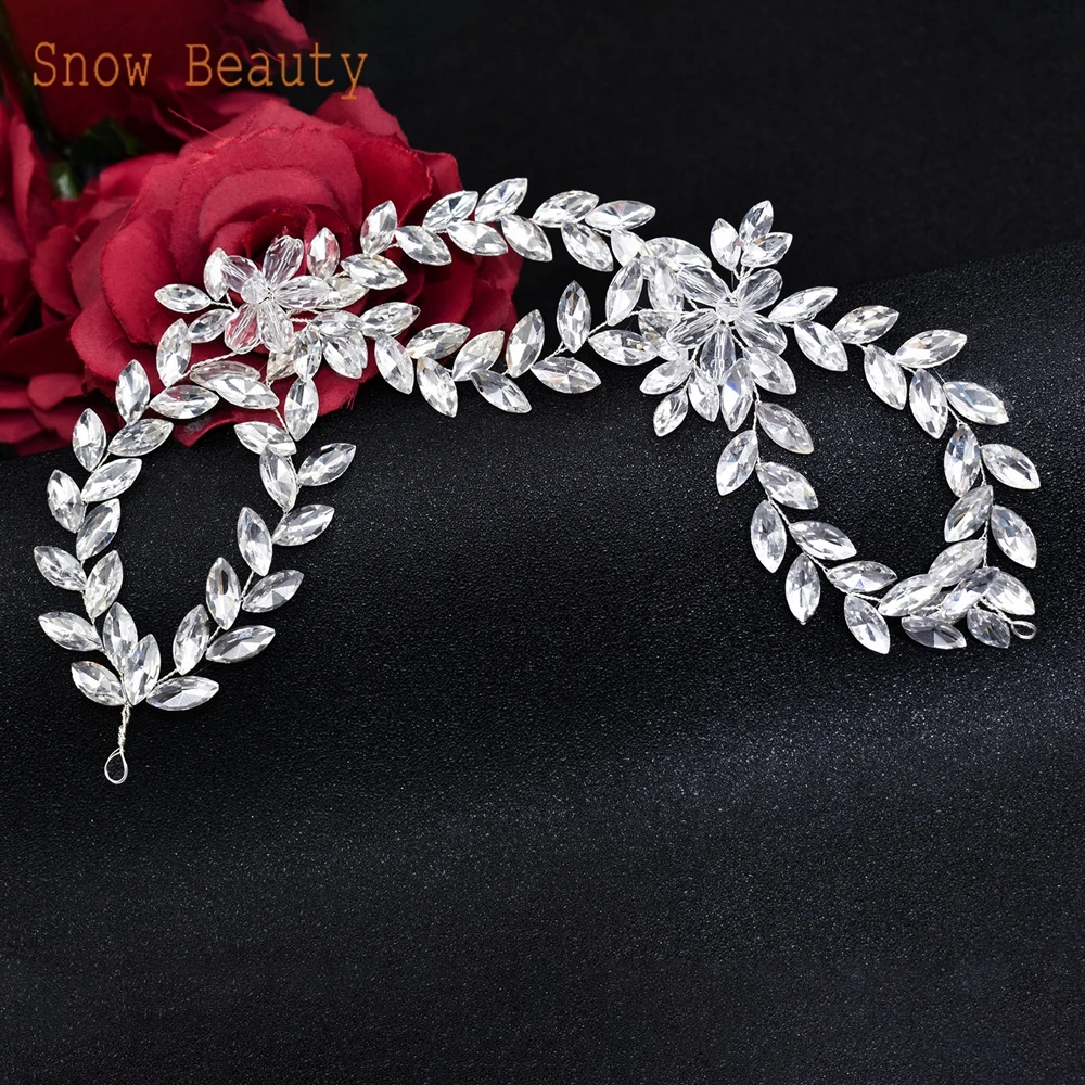 DZ002 Vintage Bridal Headpiece Crystal Brides Hair Accessories Rhinestone Wedding Headdress Rhinestone Party Jewelry Headpieces