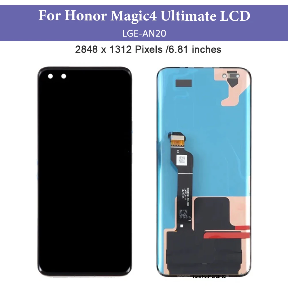 AMOLED 6.81" For Honor Magic 4 Ultimate LCD Display Touch Digitizer LGE-AN20 For Honor Magic 4 Ultimate Prestige Edition Replace