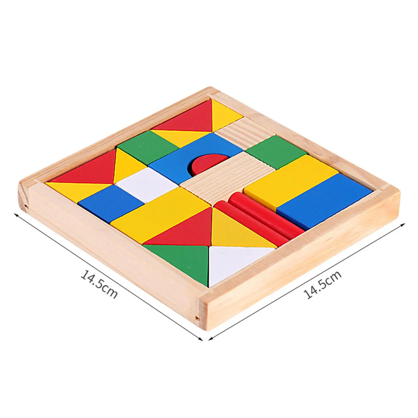 Wooden Building Toy Educational Toys Geometry Wooden Blocks Shape Sorting