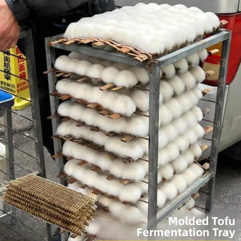 

Поддон для ферментации тофу из бамбукового плетения с дренажем, подставка для формования тофу, инструмент для отвода воды