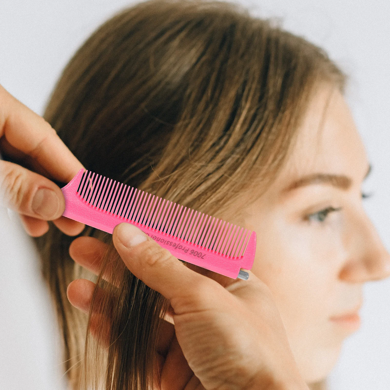 

1 шт., выдвижная расческа для укладки волос, тонкие, плотные зубы, термостойкий пластик, антистатические, гладкие, круглые кончики, унисекс