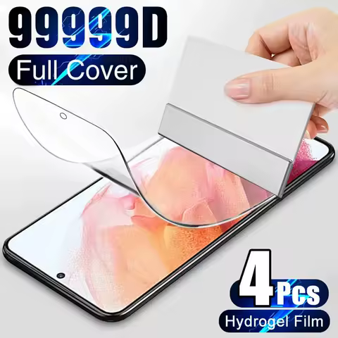 4Pcs Hydrogel Film Full Cover For Samsung Galaxy S23 S10 S20 S21 S22 S24 Ultra Plus FE A14 A23 A34 A54 A55 Screen Protector Film