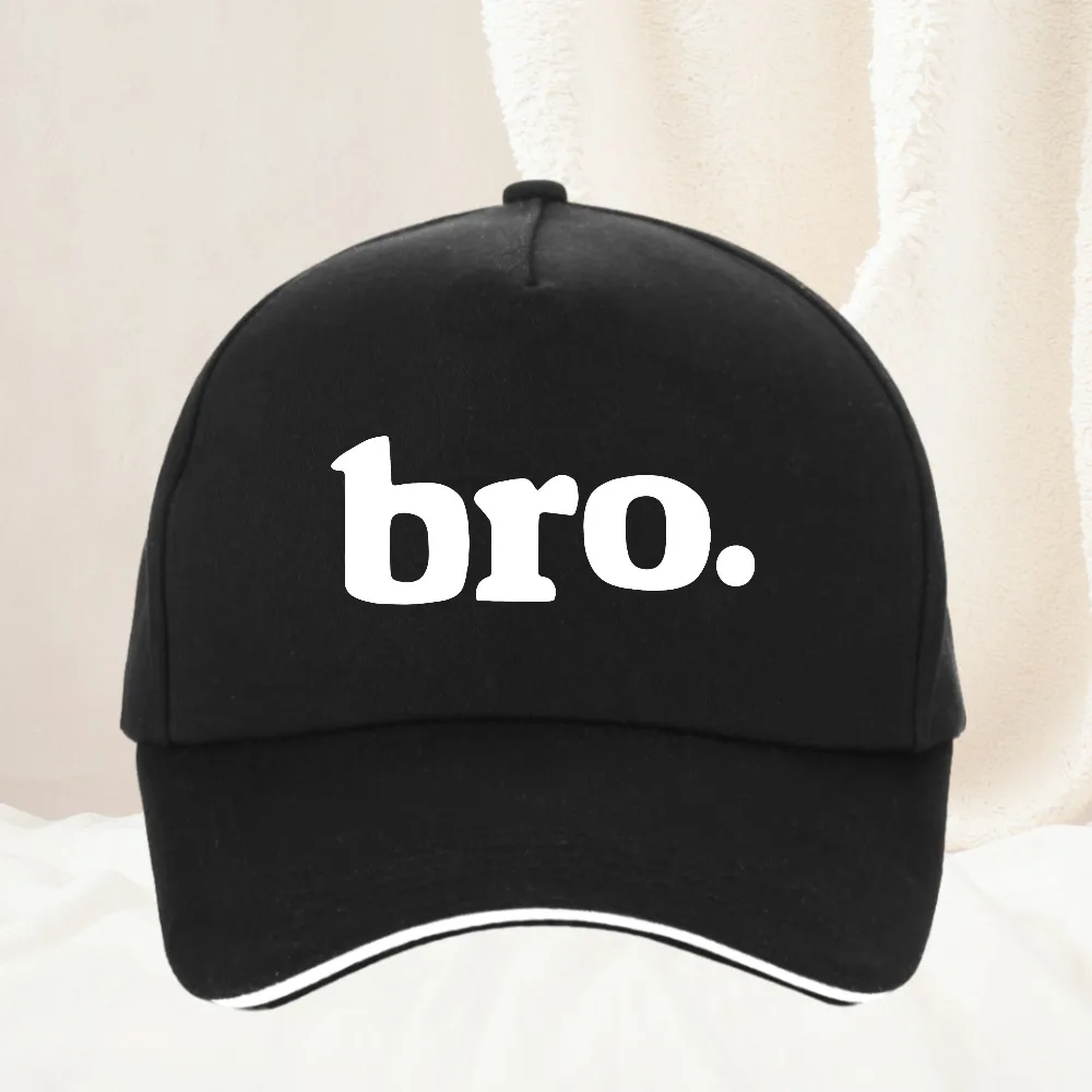 

"Bro"Letter Print Baseball Cap Spring Autumn Outdoor Adjustable Casual Hats Sunscreen Hat