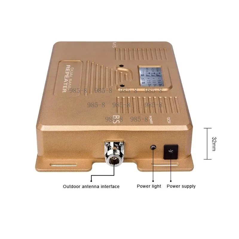 900/1800MHz Dual Band Smart Cell Phone Signal Repeater, Dual Mode Mobile Signal Booster Amplifier for Home Office Coverage