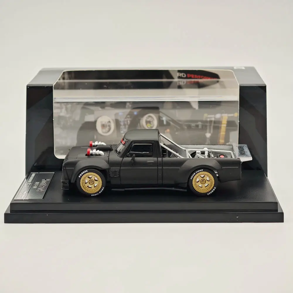 

SW 1/64 F-150 Performance Hoonigan 1977 pickup truck Black Diecast Model Car Collection