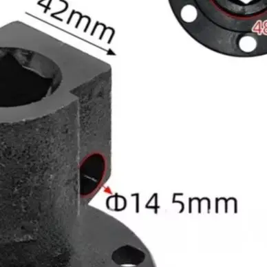 Black Extended Front Cover With 11mm Thread For PH65A 85A 95A 100A Demolition Hammer Power Tool Replacement Part