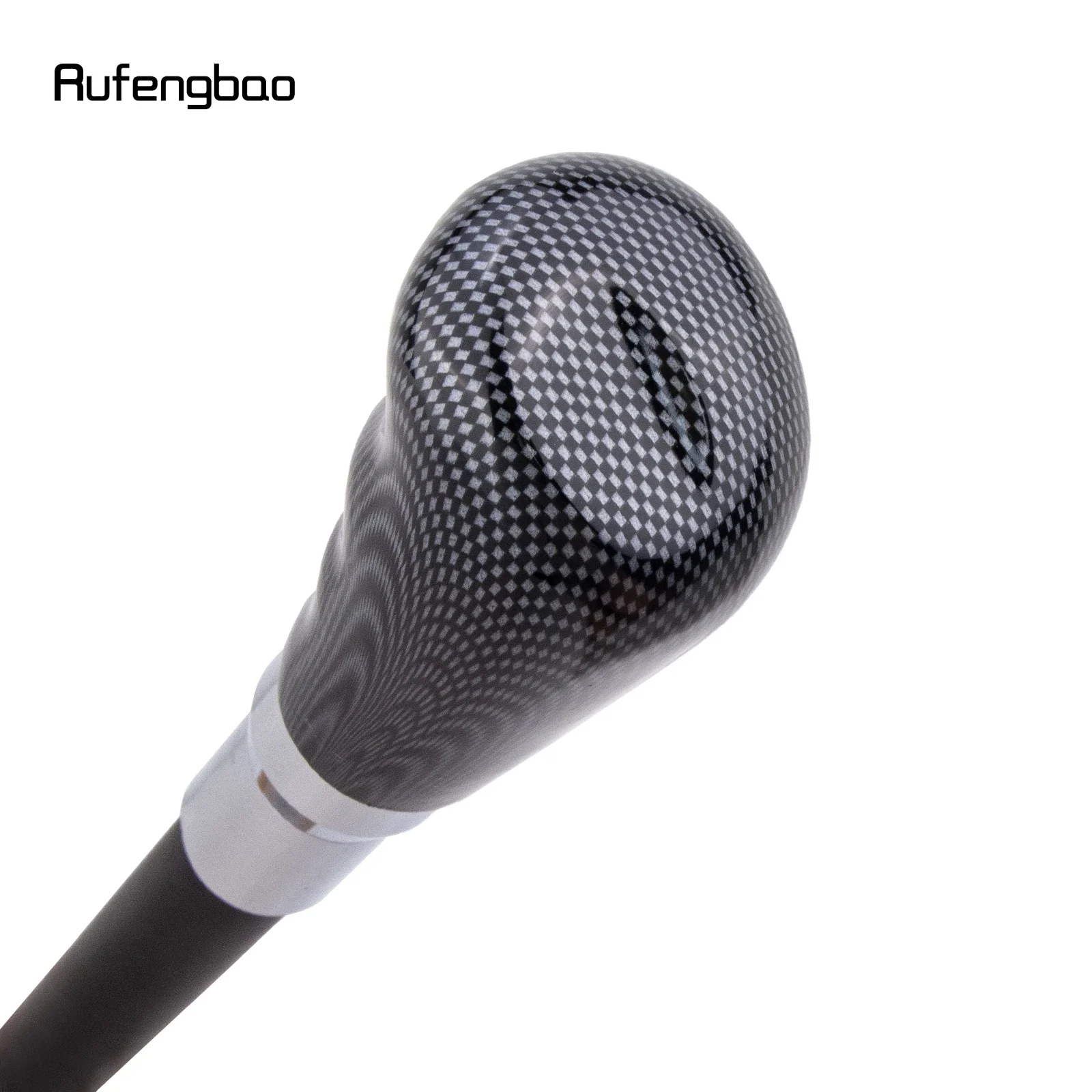 Black Grid Silver Walking Cane Fashion Decorative Walking Stick Gentleman Elegant Cosplay Cane Crosier 94cm