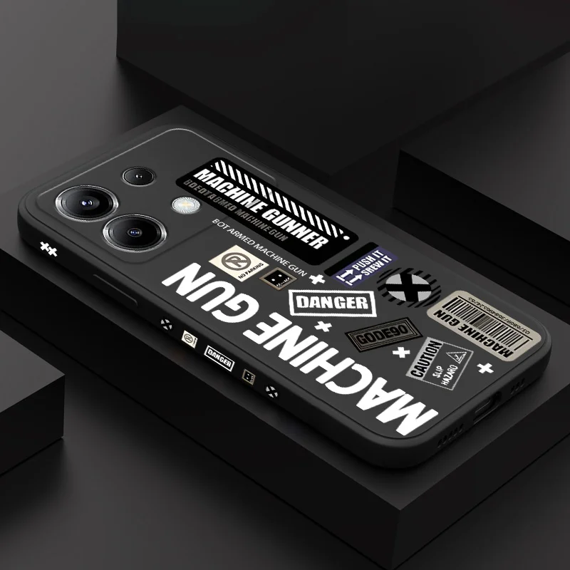 

Hazard Warning Phone Case For Xiaomi Poco X7 X6 F6 M6 M5 M5S F5 X5 F4 X4 M4 F3 M3 X3 Pro 4G 5G GT Silicone Cover