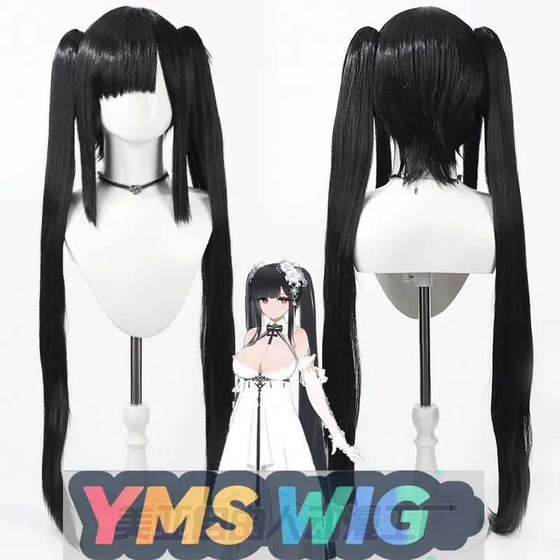 

【YMS WIG】Azur Lane Peter Strasse Cosplay Wig With Realistic Scalp And Black Ponytail