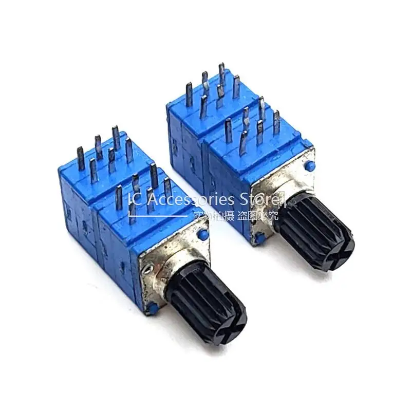 3PCS RK097 4-way C50K x 4 Precision Audio Power Amplifier Potentiometer C503x4 12 Foot Handle Length 10MM