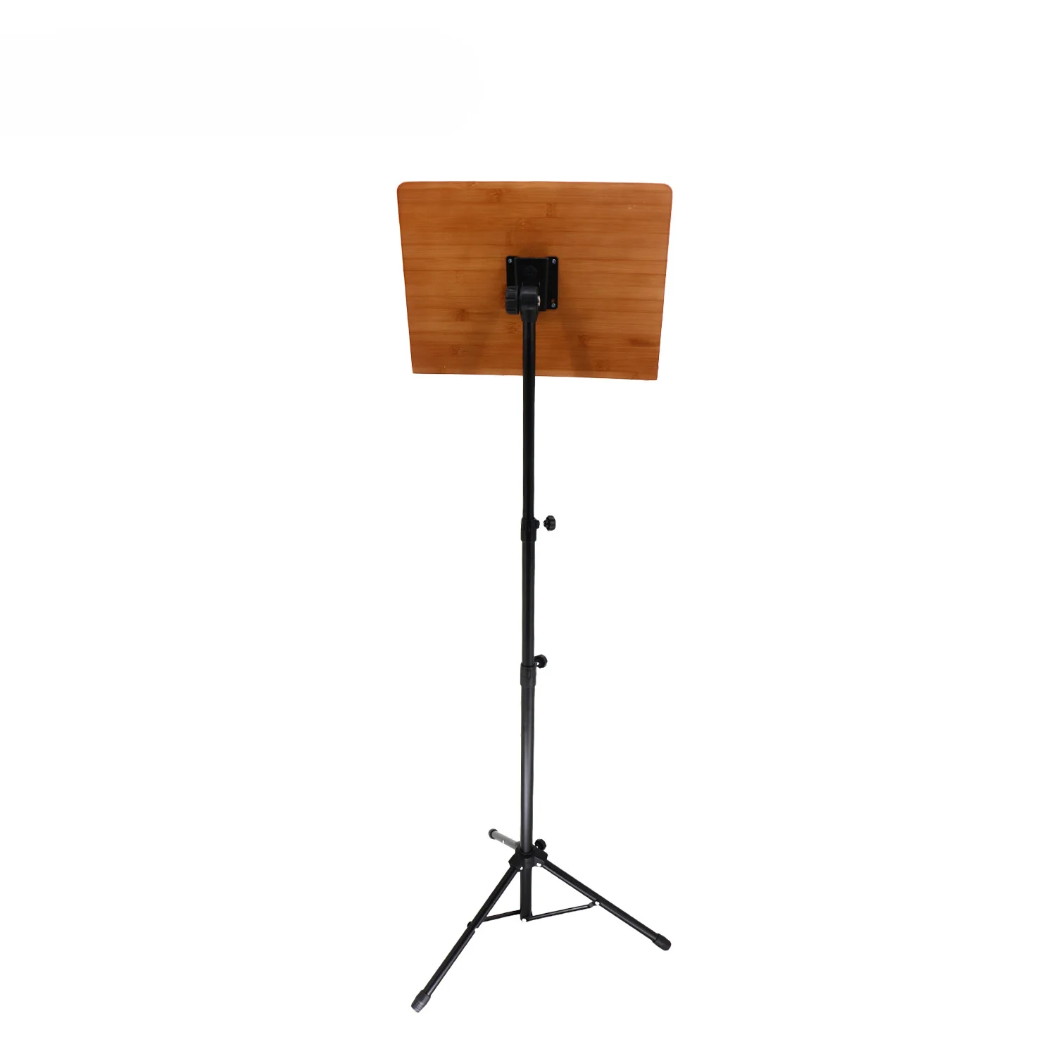 Solid wood music stand can be raised and lowered