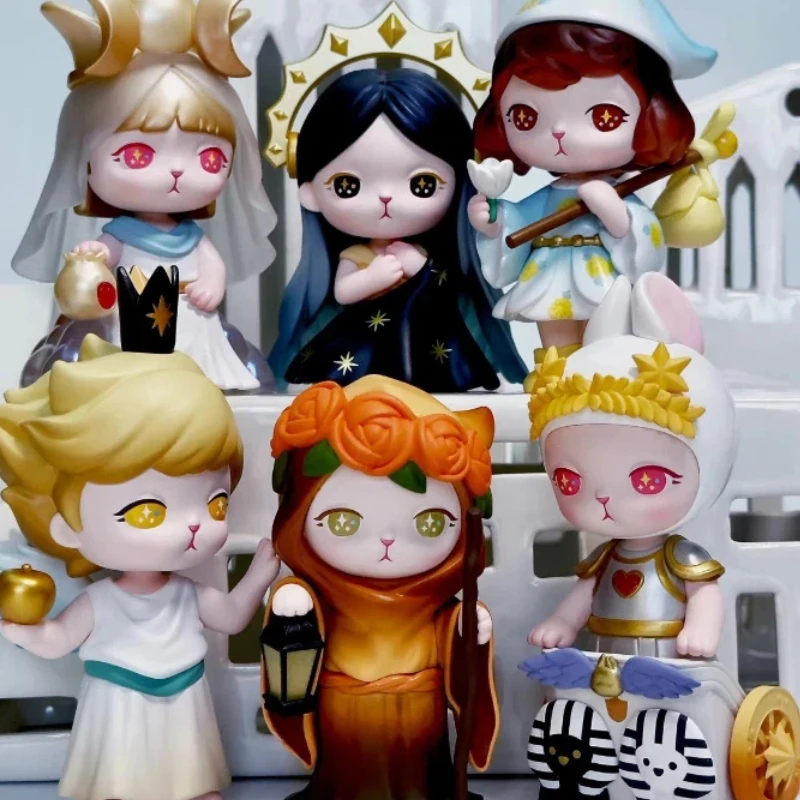 

Оригинальная коллекционная фигурка Popmart Nanci из серии «Священный свет», игрушка-сюрприз в закрытой коробке, подарок на Новый год для девочки, декоративная кукла-игрушка