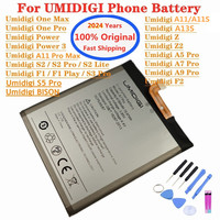 2024 Original Battery For UMI Umidigi A11S A13S A11 Pro Max A5 A7 A7S A9 Pro Bison GT2 X10S X10G F2 F1 G1 Power 3 S2 S3 S5 Pro