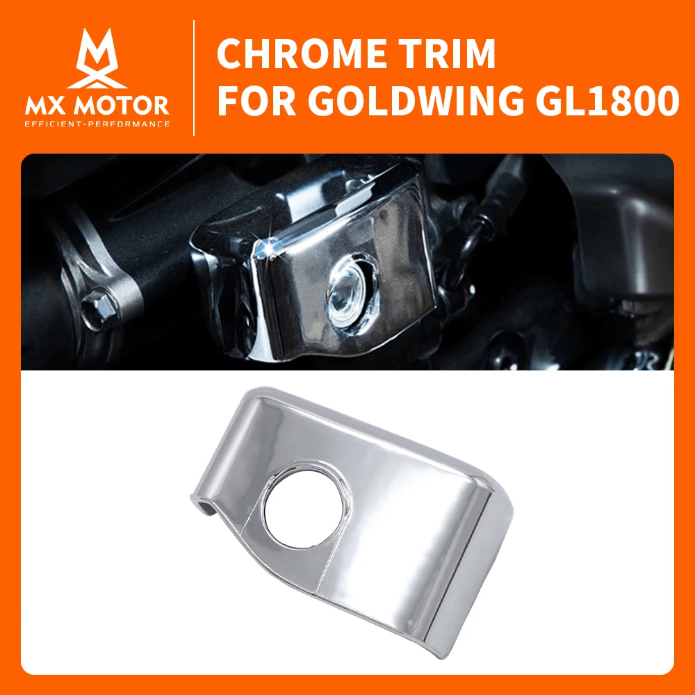 

Хромированная крышка обтекателя для HONDA GOLDWING GL1800 2018 ~ 2025 + мотоциклетный АБС-пластик, хромированная декоративная задняя крышка главного цилиндра
