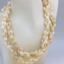 Gioielli esagerati perline di conchiglia a forma di lumaca di mare naturale che fanno per collana lunga maglione Design accessori regalo per feste da donna fai da te