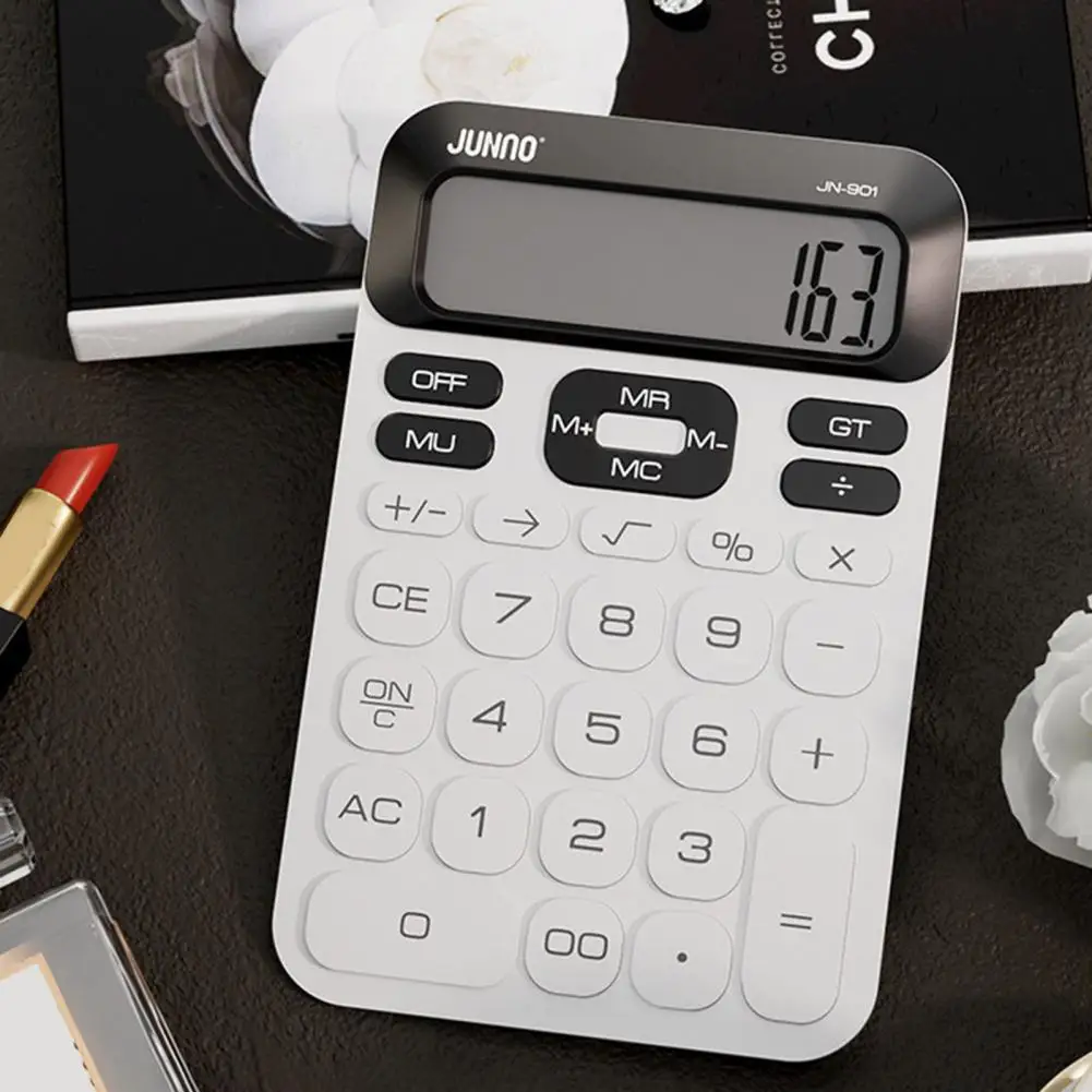 Lightweight Calculator Portable Calculator Portable 12-digit Battery Operated Desktop Calculator with Lcd Display for Students