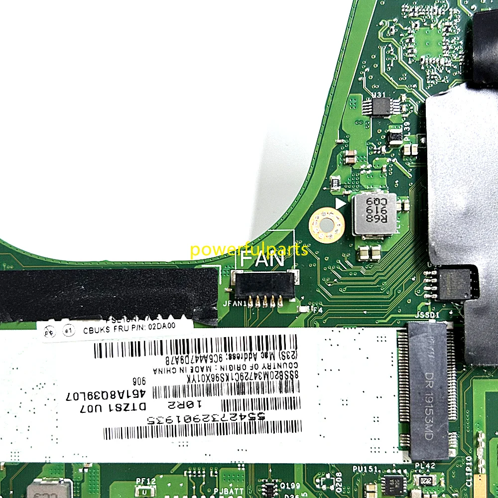 Imagem -04 - Placa-mãe para Laptop Thinkpad X380 Yoga Btzs1 La-f421p 02da016 02da012 I58250u I59350u I7-8550u I7-8650u 8g 16g Funcionando Bem