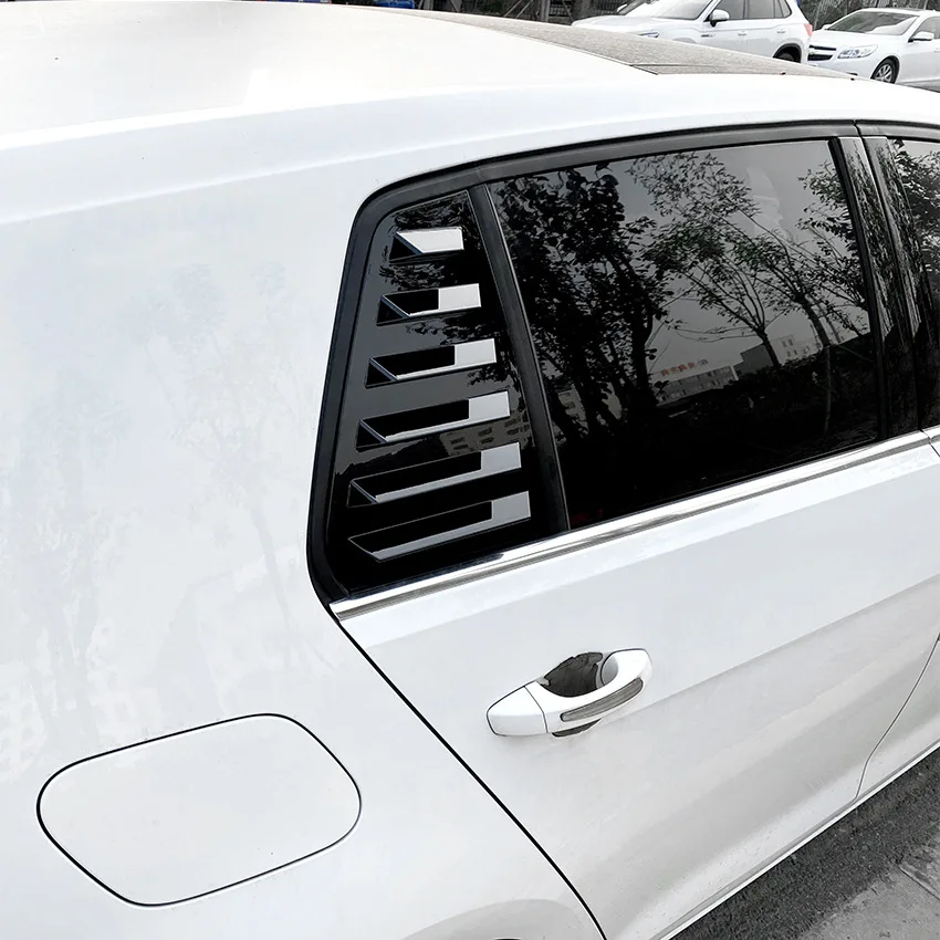 Car Rear Window Louver Trim Cover For Volkswagen Golf 7 Golf MK7 7.5 2013-2019 Shutter Side Triangular Body Kit Car Accessories