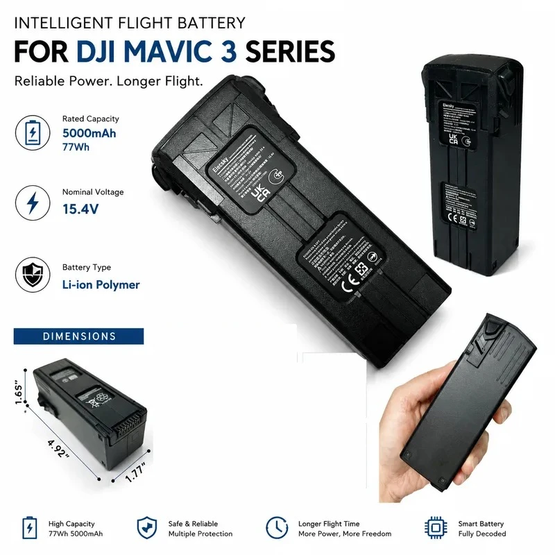 Wholesale! Applicable to for DJI Royal 3 battery for DJI Mavic 3pro battery 5000mah replacement, battery