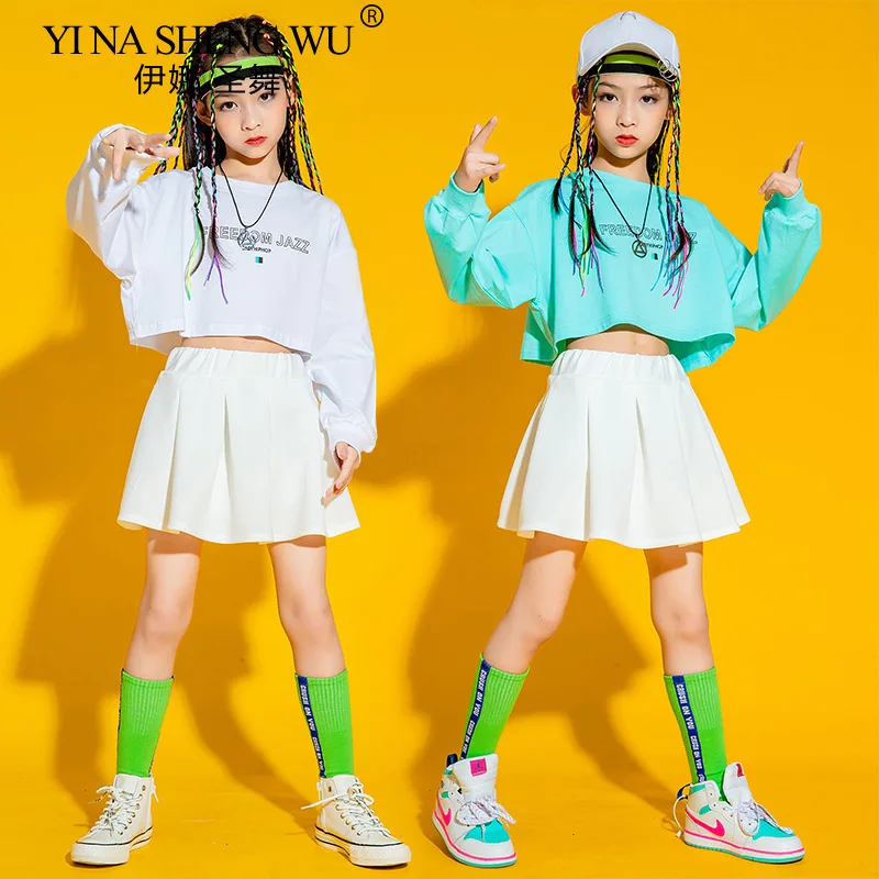 الأطفال أزياء الرقص أداء الهيب هوب صبي الفتيات أزياء رقص الجاز الشارع ملابس الرقص الطلاب التشجيع ازياء
