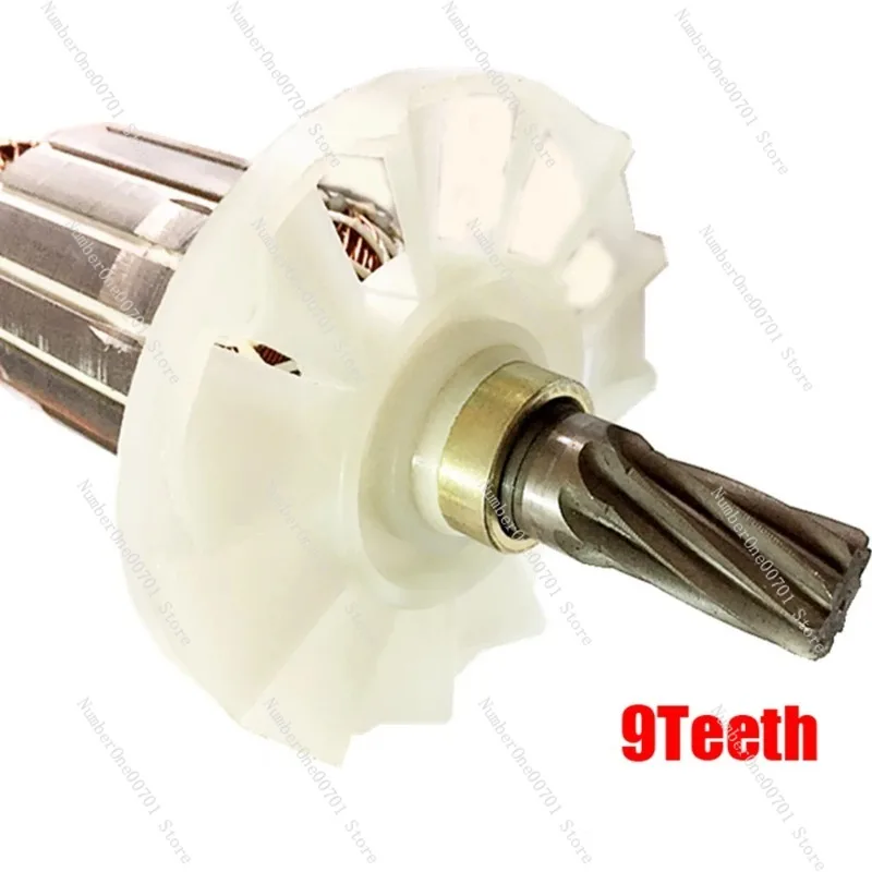 

LICE-AC 220-230V Demolition Hammer Motor Rotor For Hitachi 9 Tooth 360286E H65SB2 H65SD2 H65SD H70SD H70SA Accessories
