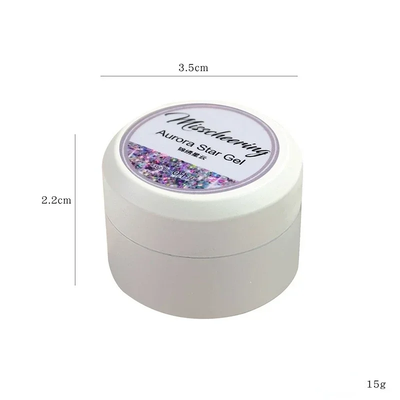 6ML Shiny Gel Nail Polish Painting Nail Art Vernis Semi Permanent Diamond Glitter Polish UV Nail Gel Top Coat Manicure