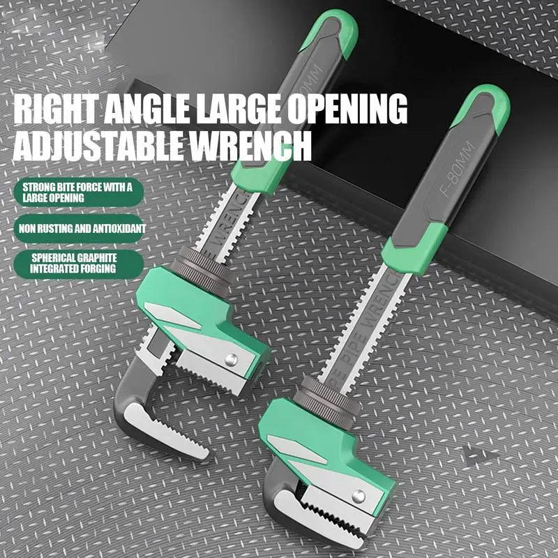 F-tipo Encanadores Chave com Extensão Resistente Tubo Vise Multi-funcional Chave de Velocidade em Ângulo Reto em Forma Especial Válvula