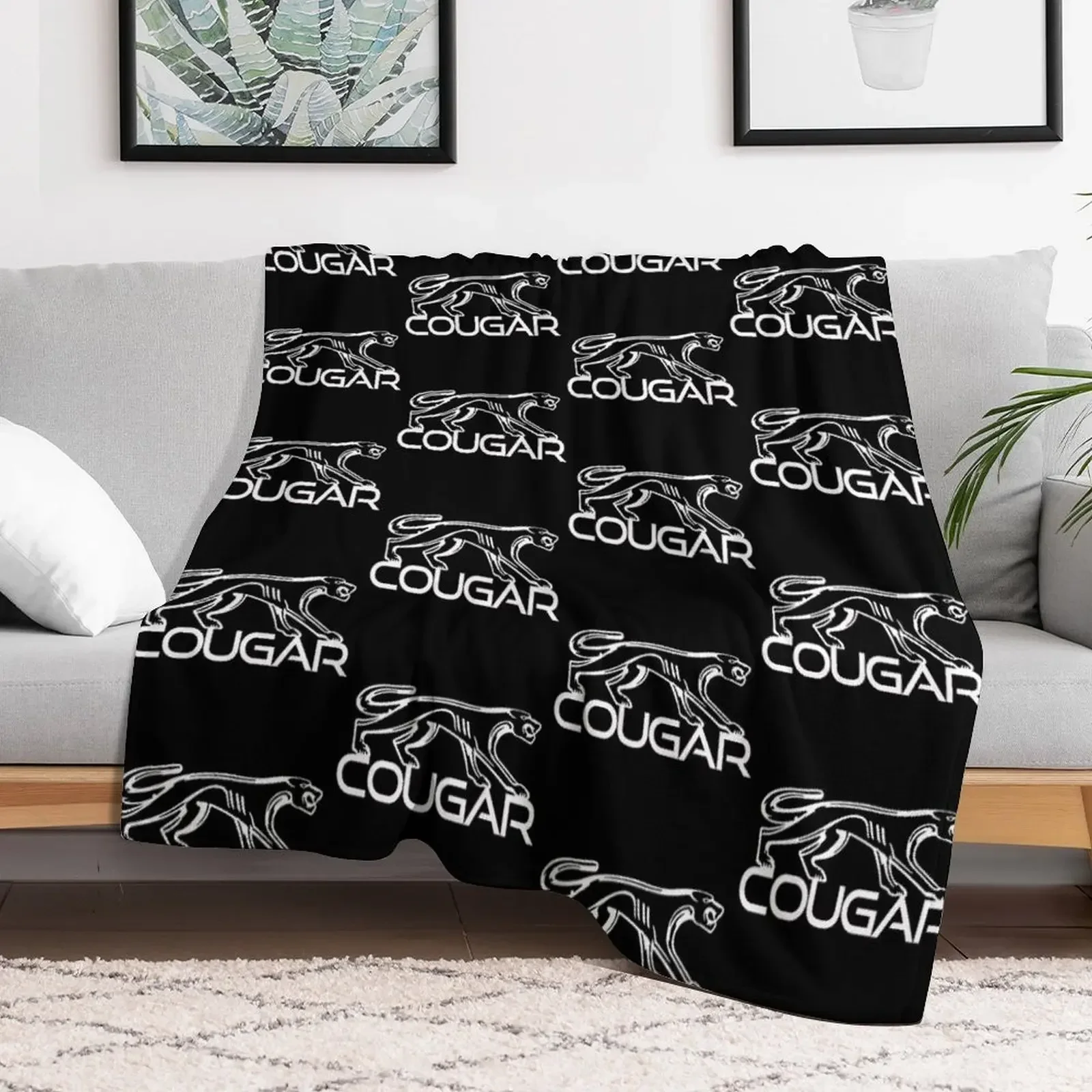 Mercury Cougar Throw Blanket Decorative Throw Luxury Thicken Thin Blankets