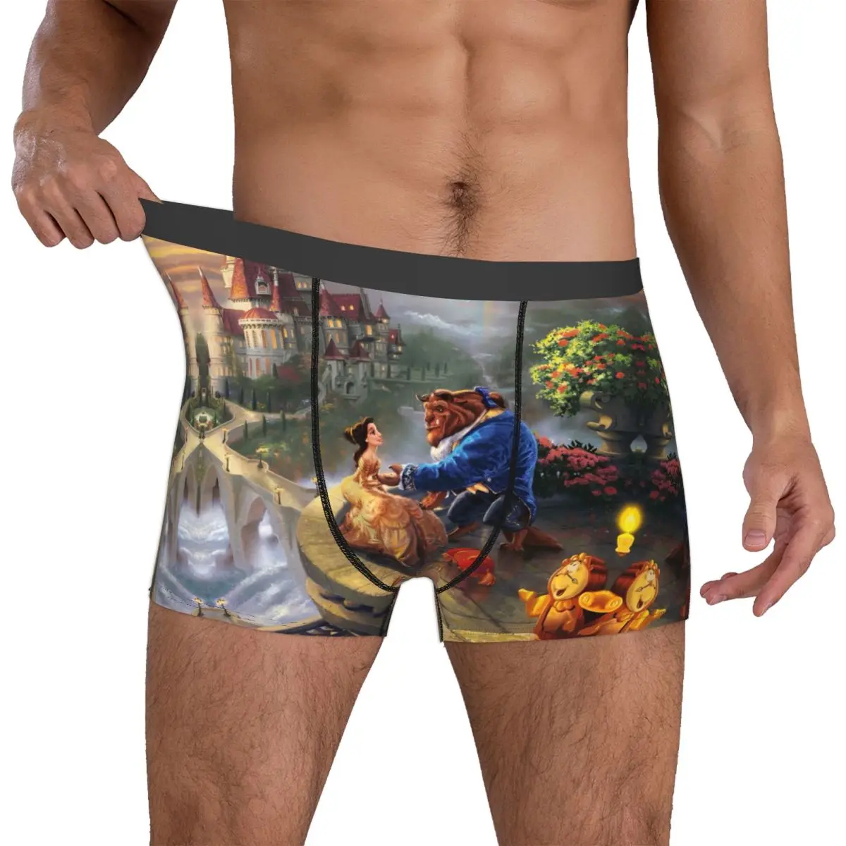 

Мужские трусы-боксеры Custom Beautyes Anime Beastes, трусы Belle Beast, крутые трусы