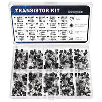 200pcs BJT Transistor Kit 10 Values A1015 BC327 BC337 C1815 S8050 S8850 2N2222 2N2907 PNP NPN Bipolar Power Transi