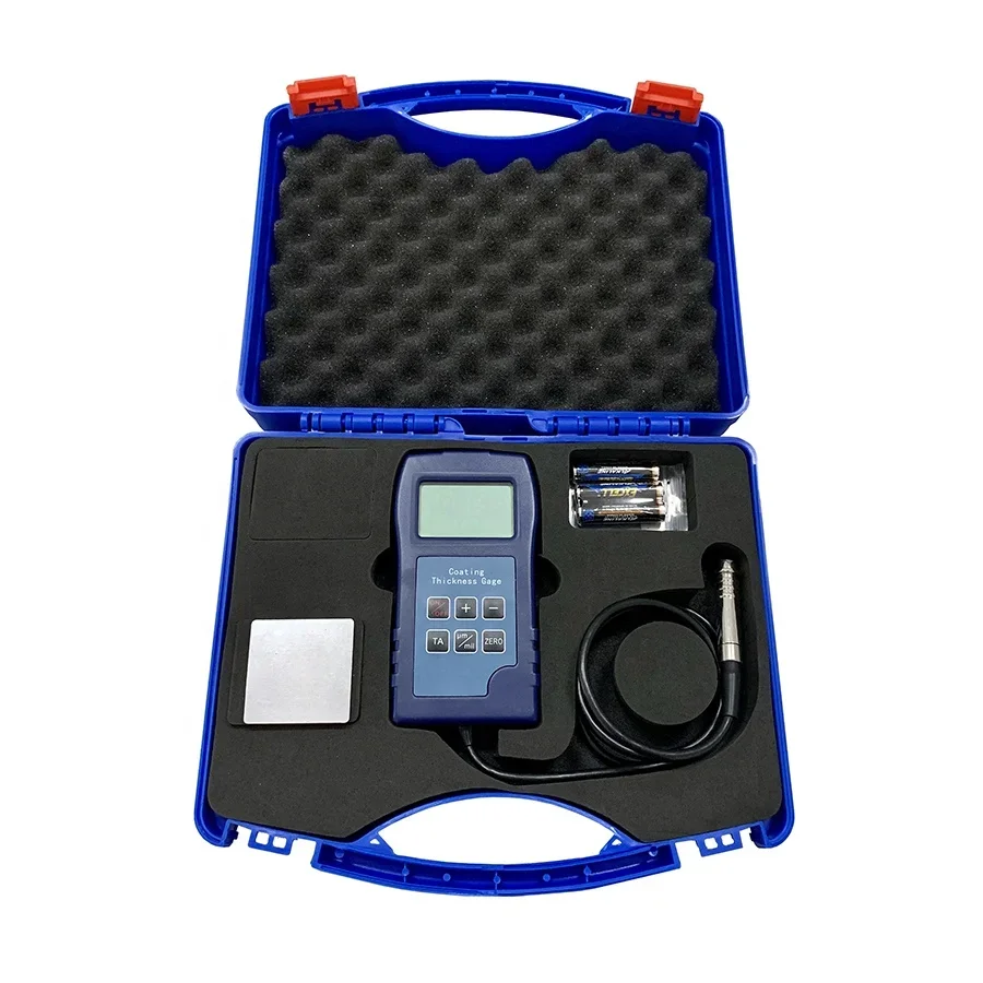 Non-Magnetic Coatings Thickness Gauge on Magnetic Metal Base Tester