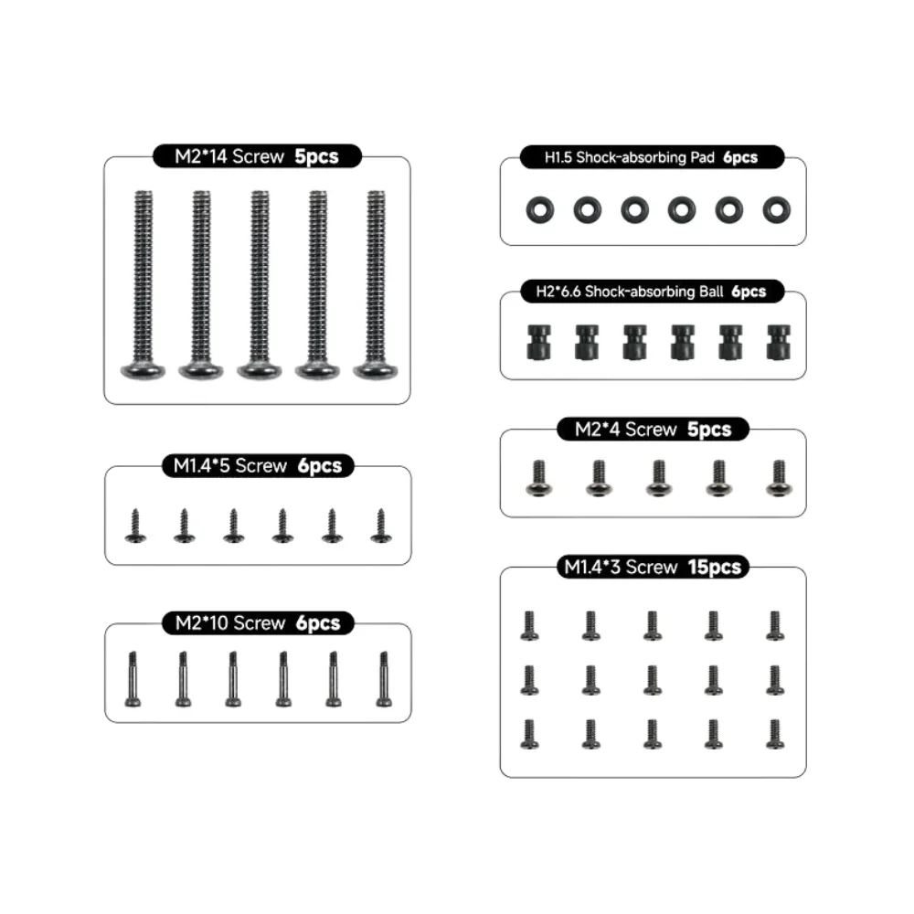 BETAFPV Drone-schroefpakket - Compatibel met Pavo20/20 Pro, Meteor65/75 Pro, Air65/75 en Cetus X
