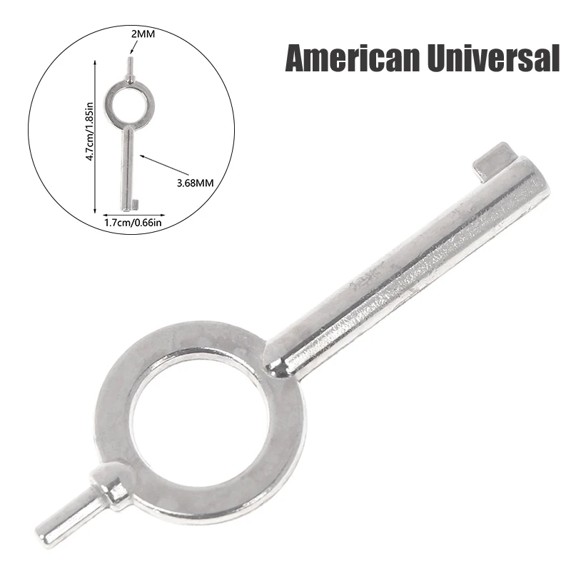 

1 шт., американские универсальные плоские заготовки для ключей, стандартная конфигурация, наручники для правоохранительных органов, ключ с замком, брелок из нержавеющей стали