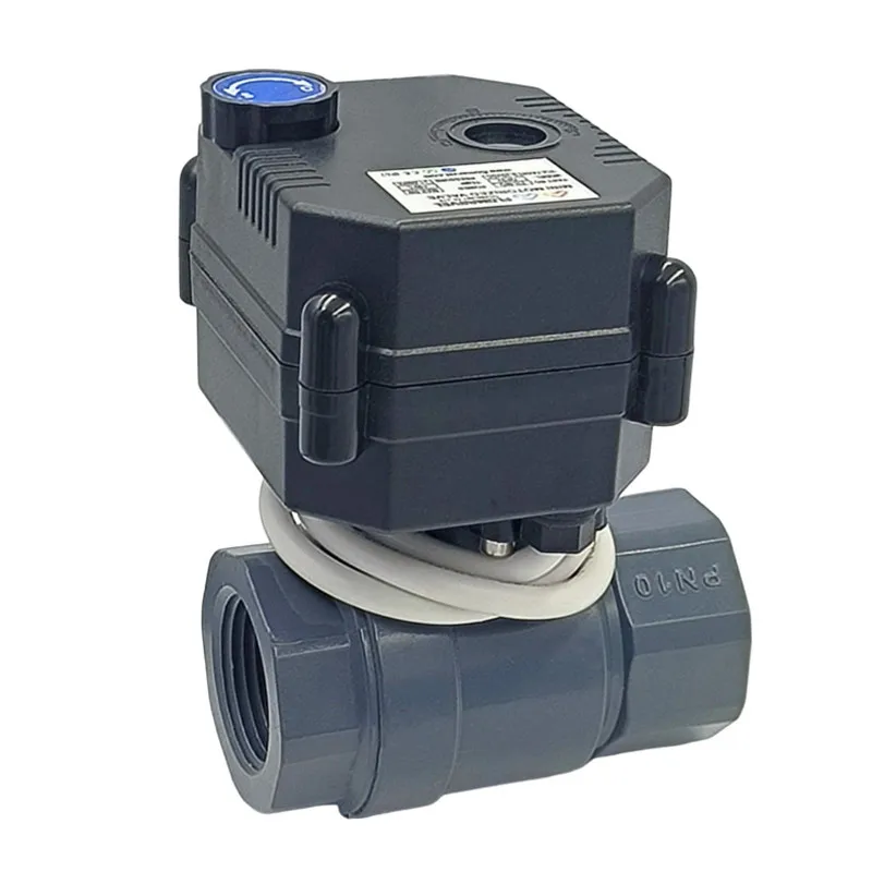 IP67 FH-S FH-MO Electric Water Ball Valve with Manual Override 12v 24v 220v Brass SS304 UPVC Mini Motorized Ball Valve
