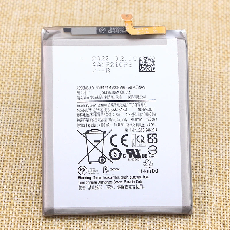 EB-BA505ABN New High Quality Battery For Samsung Galaxy A50 SM-A505F/FN/DS/GN A30s A30 A20 SM-A205FN SM-A307 SM-A305 4000mAh