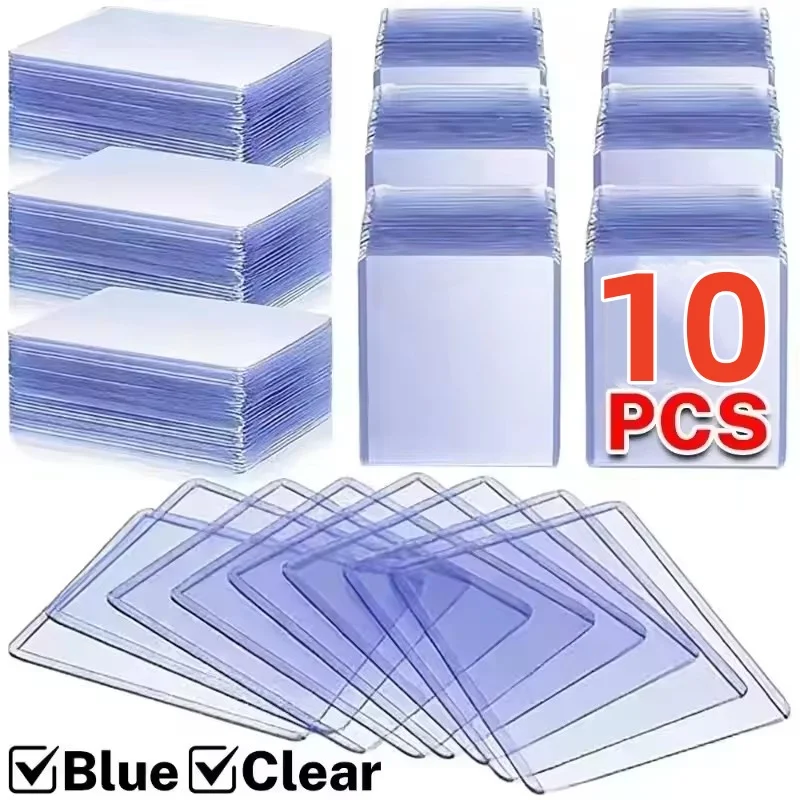10/1Pcs Transparent Card Sleeve Korean Kpop Card Sleeve with Protective Film Holder Idol Photo Game Card Holders Cover 35PT