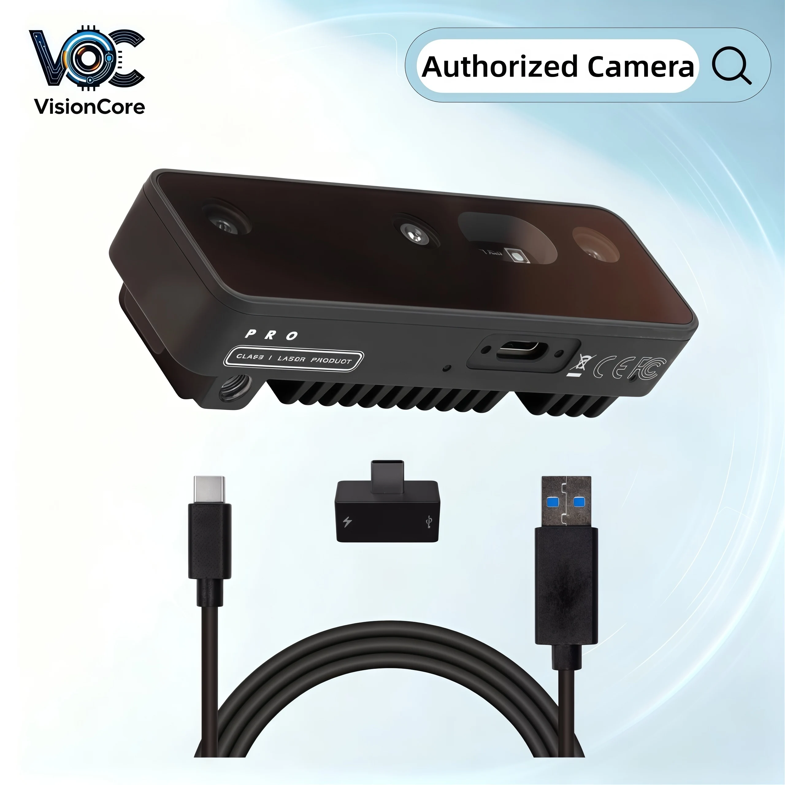 OAK‑D‑PRO Depth Camera, Onboard AI Vision Development Kit, Stereo Depth for ROS SLAM Robot Navigation OpenCV Vision Project