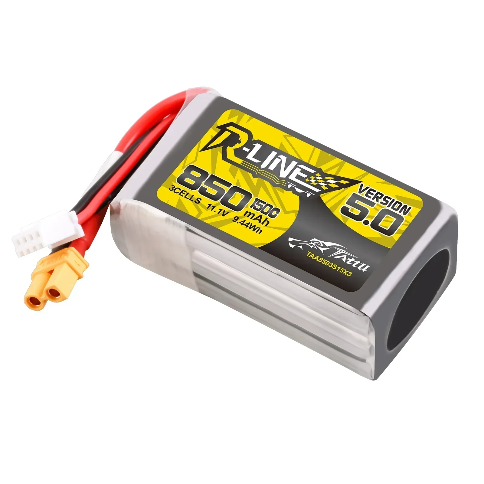 ACE Tattu R-Line الإصدار 5.0 V5 850mAh 1050mAh 1300mAh 3S 4S 6S 150C يبو بطارية XT30 XT60 التوصيل FPV سباق الطائرة بدون طيار أجهزة الاستقبال عن بعد